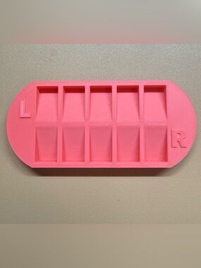 Pink 3D Printed Nail Sorting Tray Bundle